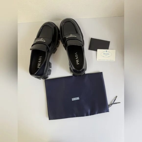 Prada Monolith leather Loafers - Picture 5 of 8